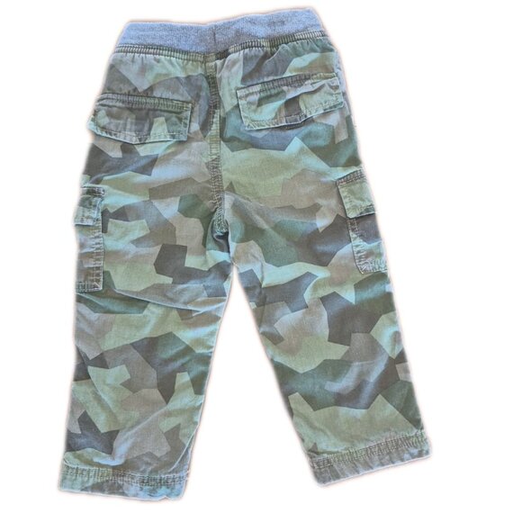 Hanna Andersson Size 2T Toddler Pants Lined Camo Cargo Pockets - Picture 2 of 6